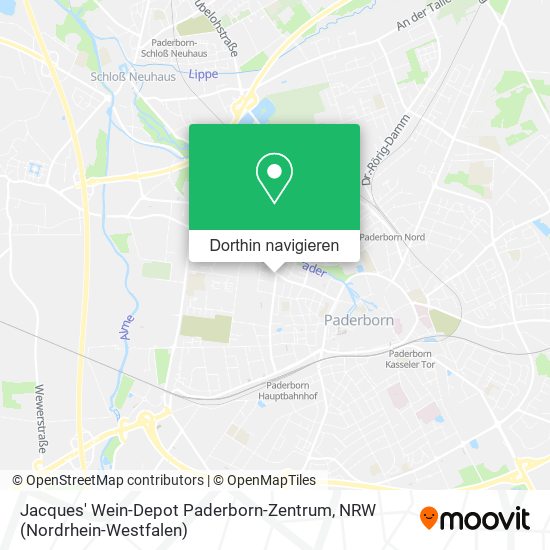 Jacques' Wein-Depot Paderborn-Zentrum Karte