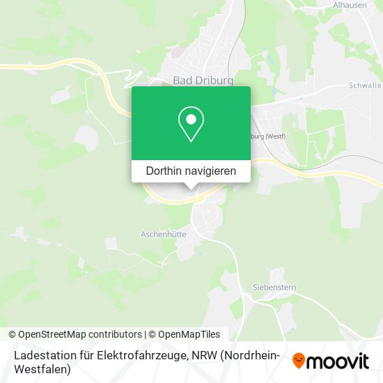 Ladestation für Elektrofahrzeuge Karte