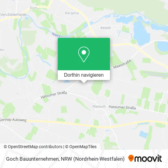 Goch Bauunternehmen Karte