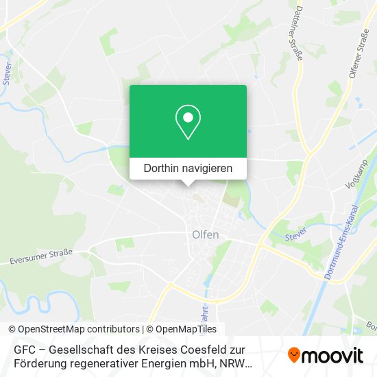GFC – Gesellschaft des Kreises Coesfeld zur Förderung regenerativer Energien mbH Karte