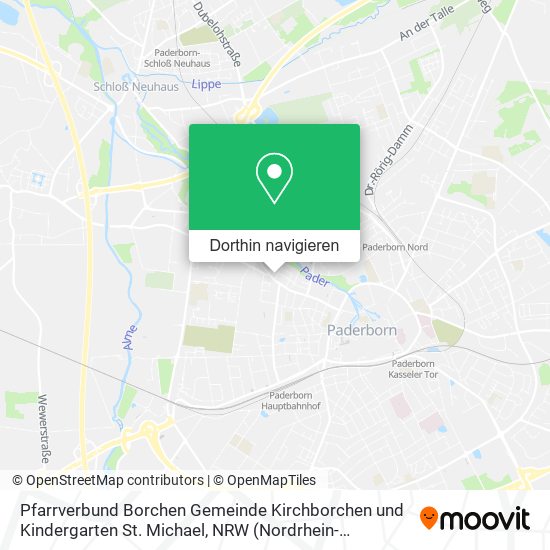 Pfarrverbund Borchen Gemeinde Kirchborchen und Kindergarten St. Michael Karte