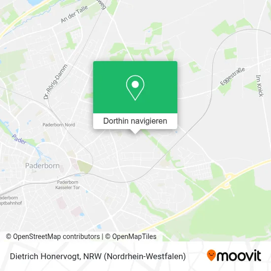 Dietrich Honervogt Karte