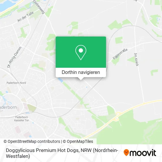 Doggylicious Premium Hot Dogs Karte