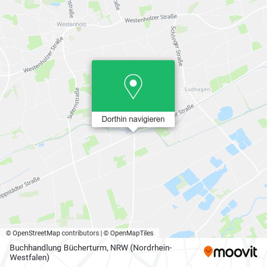 Buchhandlung Bücherturm Karte