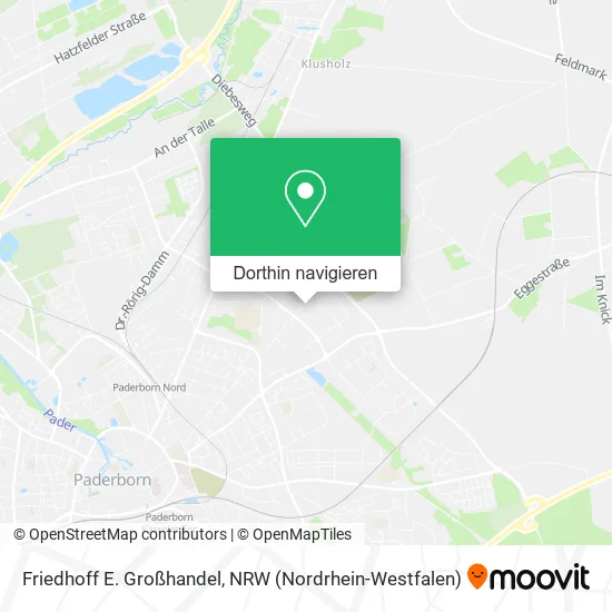 Friedhoff E. Großhandel Karte