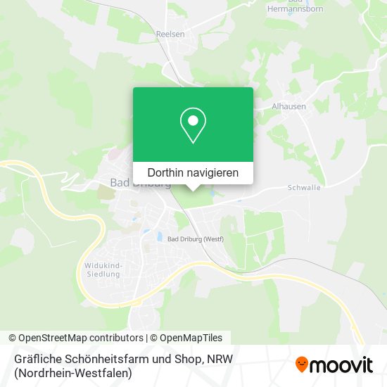 Gräfliche Schönheitsfarm und Shop Karte