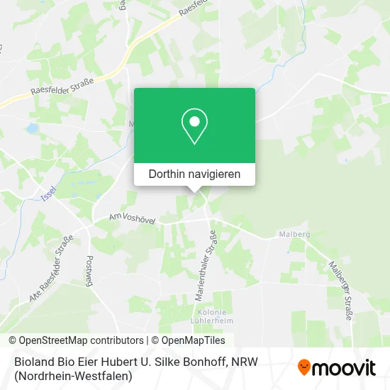 Bioland Bio Eier Hubert U. Silke Bonhoff Karte