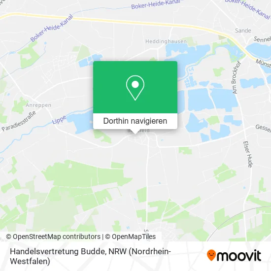 Handelsvertretung Budde Karte