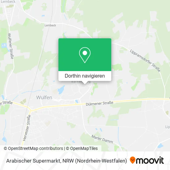 Arabischer Supermarkt Karte