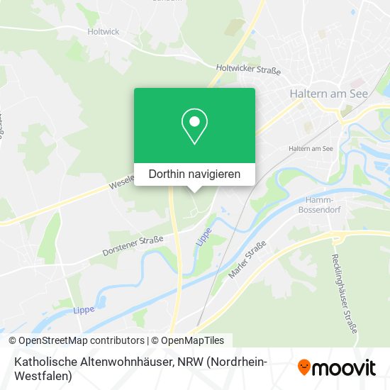 Katholische Altenwohnhäuser Karte