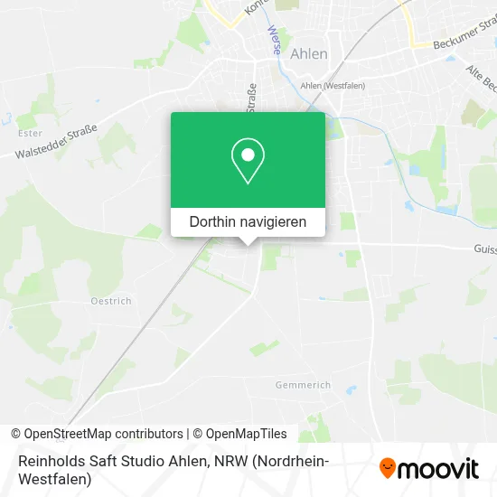 Reinholds Saft Studio Ahlen Karte