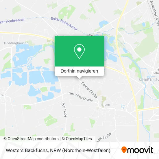 Westers Backfuchs Karte