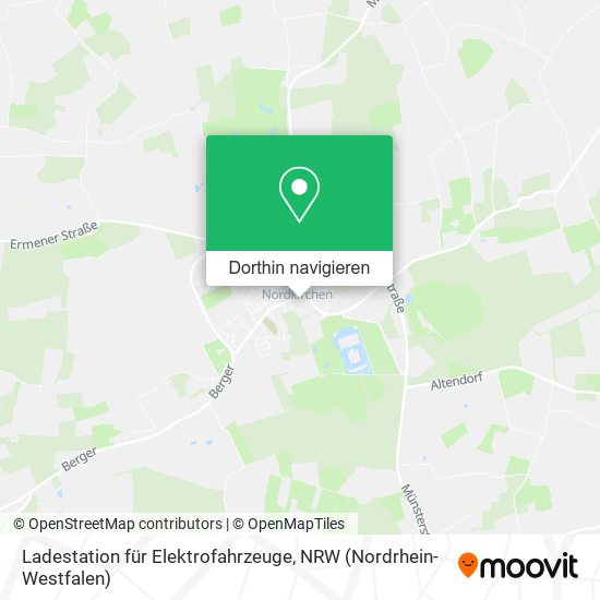 Ladestation für Elektrofahrzeuge Karte