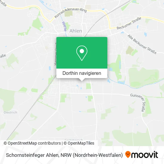 Schornsteinfeger Ahlen Karte