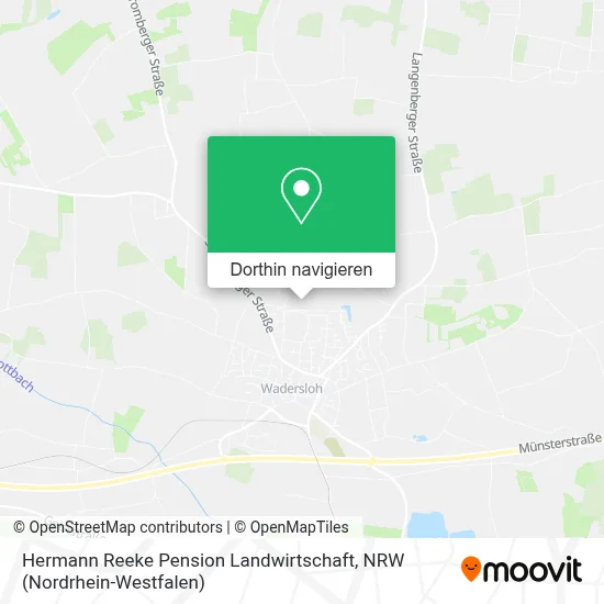 Hermann Reeke Pension Landwirtschaft Karte