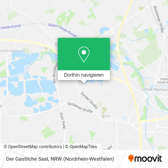 Der Gastliche Saal Karte