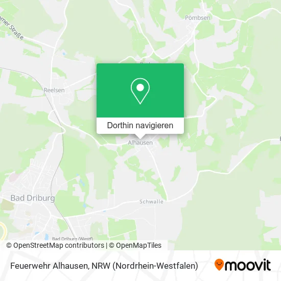 Feuerwehr Alhausen Karte