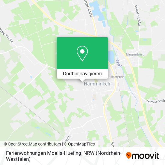 Ferienwohnungen Moells-Huefing Karte