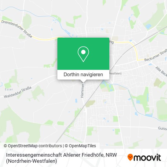 Interessengemeinschaft Ahlener Friedhöfe Karte
