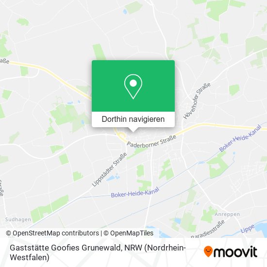 Gaststätte Goofies Grunewald Karte