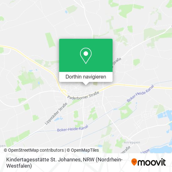 Kindertagesstätte St. Johannes Karte