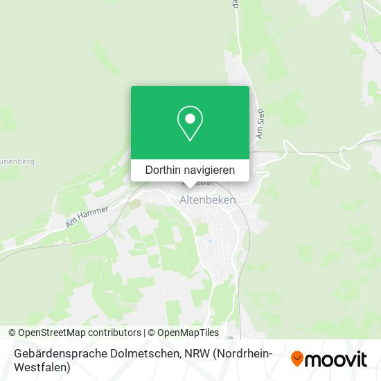 Gebärdensprache Dolmetschen Karte