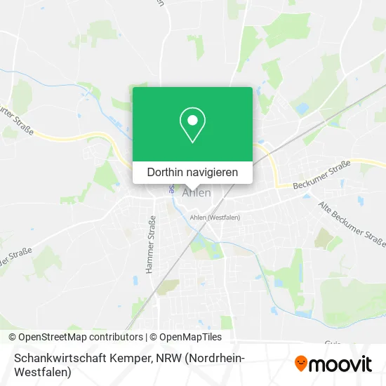 Schankwirtschaft Kemper Karte