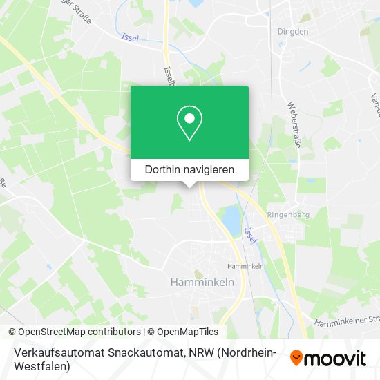 Verkaufsautomat Snackautomat Karte