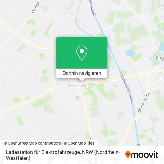 Ladestation für Elektrofahrzeuge Karte