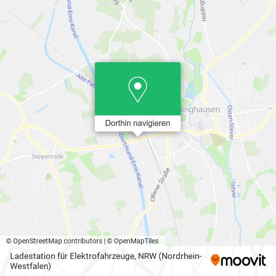 Ladestation für Elektrofahrzeuge Karte