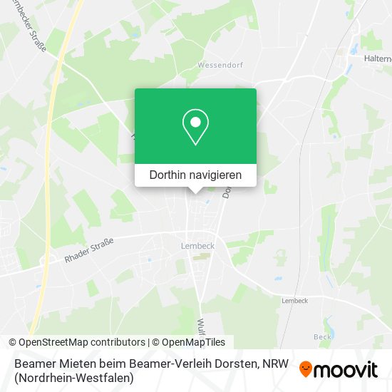 Beamer Mieten beim Beamer-Verleih Dorsten Karte