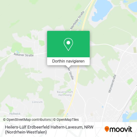 Heilers-Lülf Erdbeerfeld Haltern-Lavesum Karte