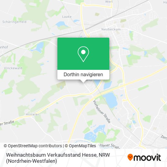 Weihnachtsbaum Verkaufsstand Hesse Karte