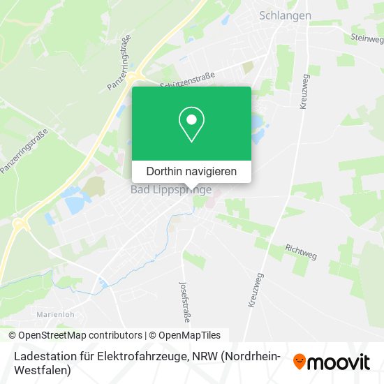 Ladestation für Elektrofahrzeuge Karte