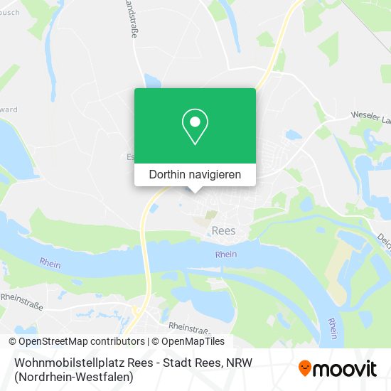 Wohnmobilstellplatz Rees - Stadt Rees Karte