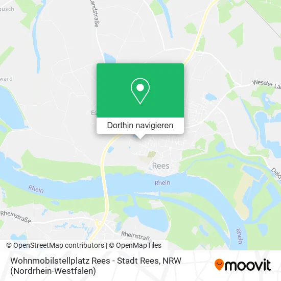 Wohnmobilstellplatz Rees - Stadt Rees Karte