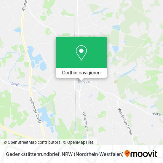 Gedenkstättenrundbrief Karte