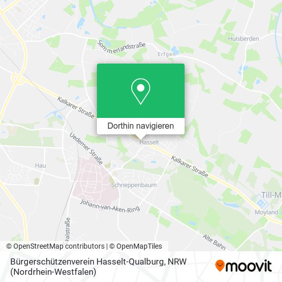 Bürgerschützenverein Hasselt-Qualburg Karte
