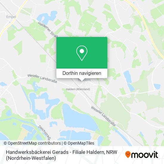Handwerksbäckerei Gerads - Filiale Haldern Karte