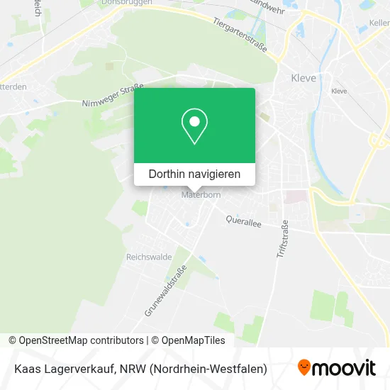 Kaas Lagerverkauf Karte
