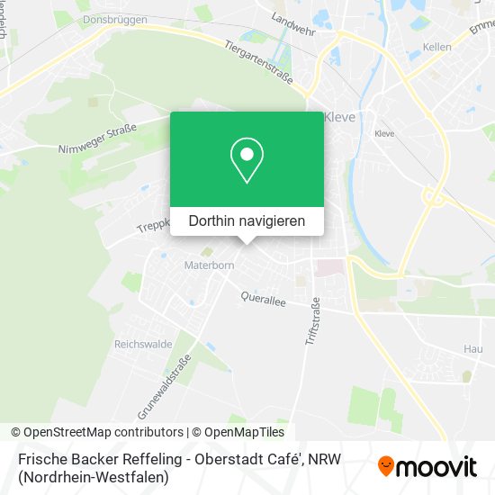 Frische Backer Reffeling - Oberstadt Café' Karte