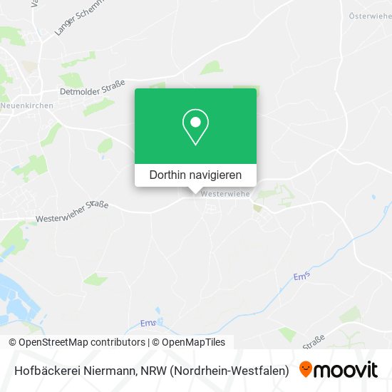Hofbäckerei Niermann Karte