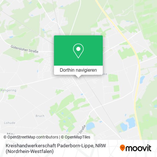 Kreishandwerkerschaft Paderborn-Lippe Karte