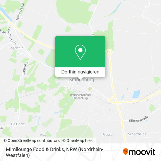 Mimilounge Food & Drinks Karte