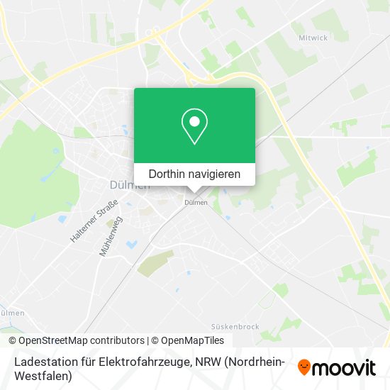 Ladestation für Elektrofahrzeuge Karte