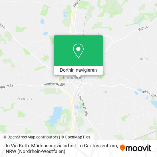 In Via Kath. Mädchensozialarbeit im Caritaszentrum Karte