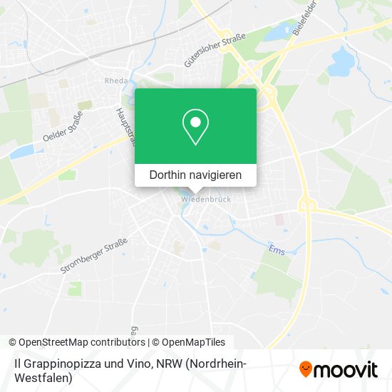 Il Grappinopizza und Vino Karte
