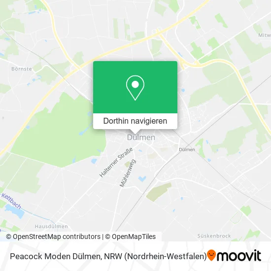 Peacock Moden Dülmen Karte