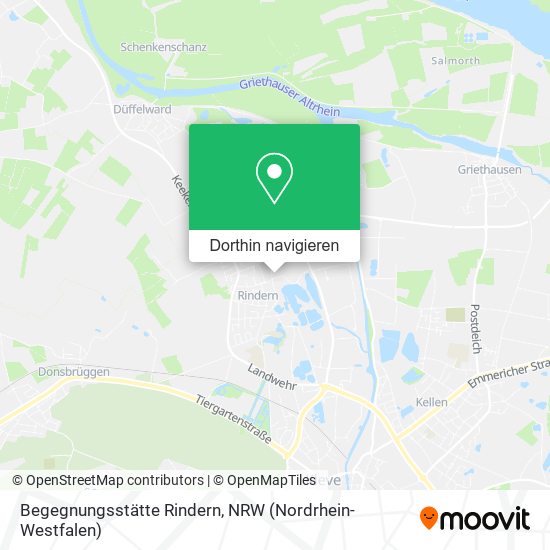 Begegnungsstätte Rindern Karte