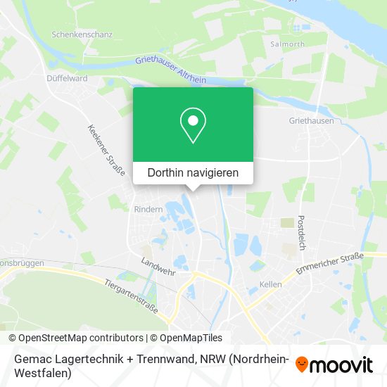 Gemac Lagertechnik + Trennwand Karte